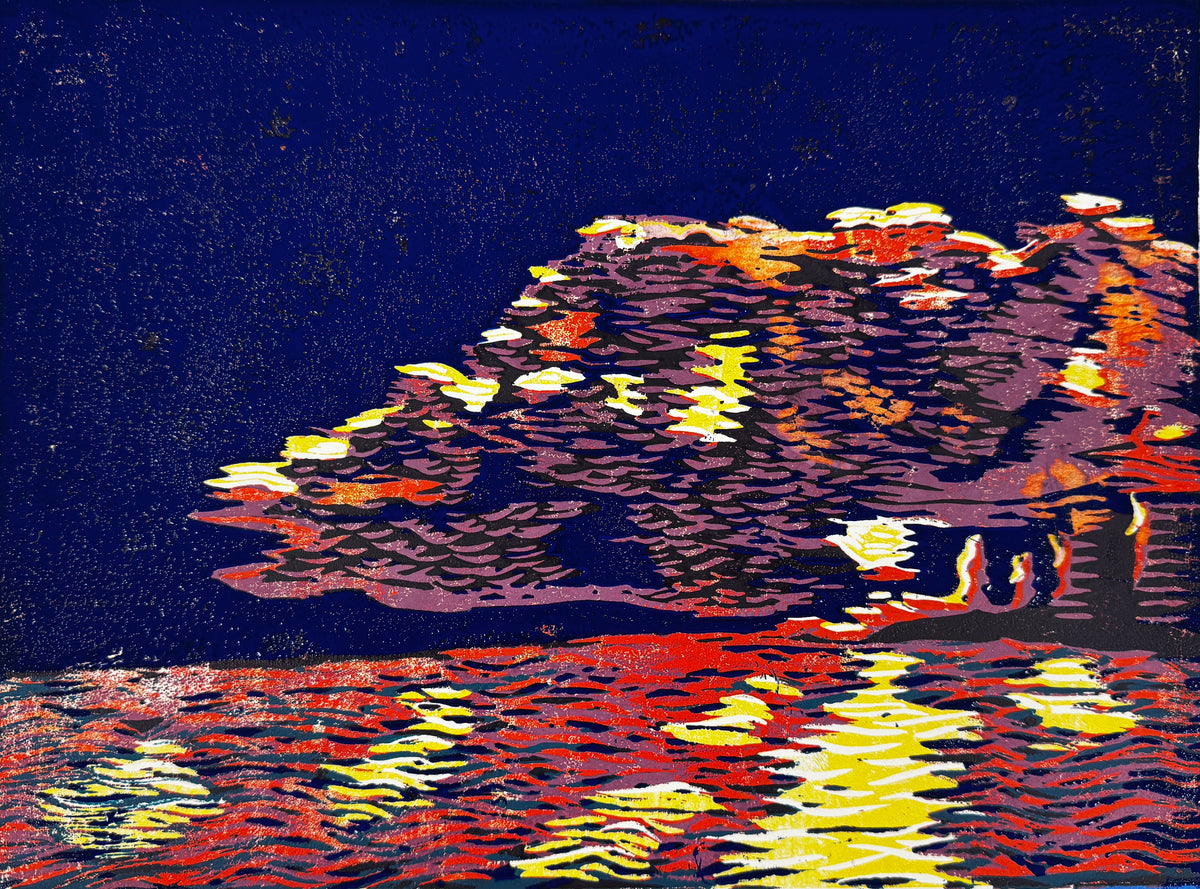 Snapper Rocks - Reduction Print
